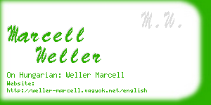 marcell weller business card